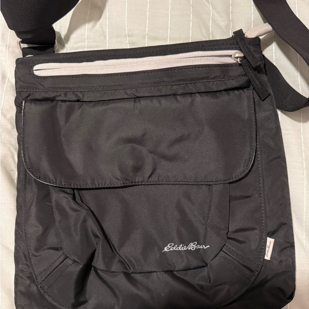 Eddie Bauer Black Messenger Bag